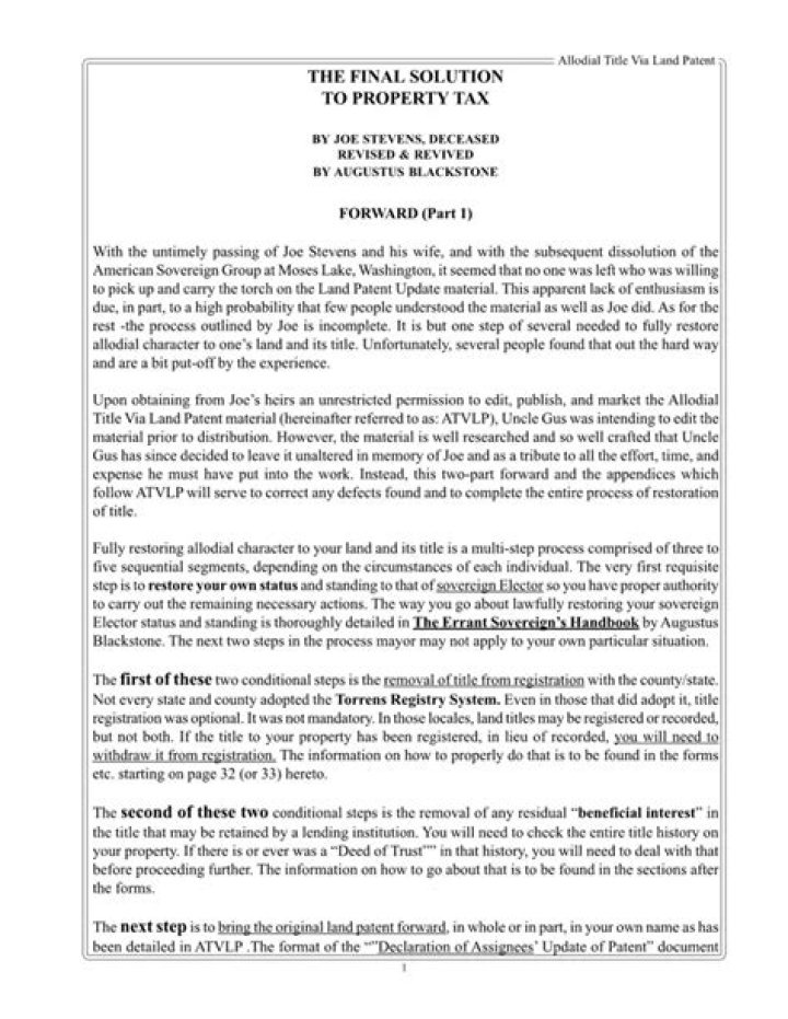 Understanding Allodial Title: A Comprehensive Guide