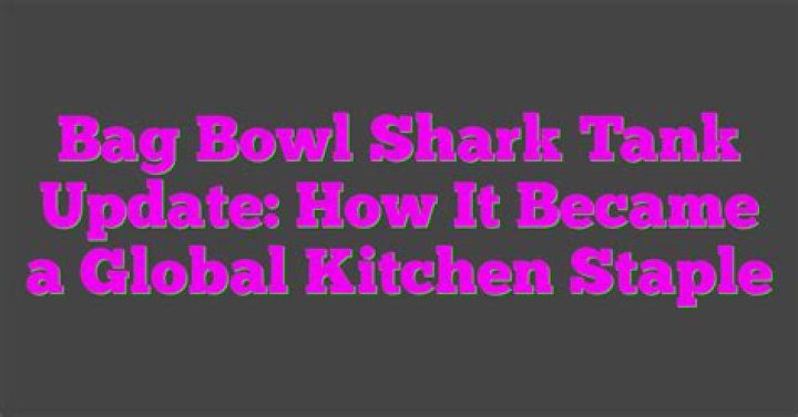 The Bag Bowl's Journey on Shark Tank: An Update on the Latest Developments