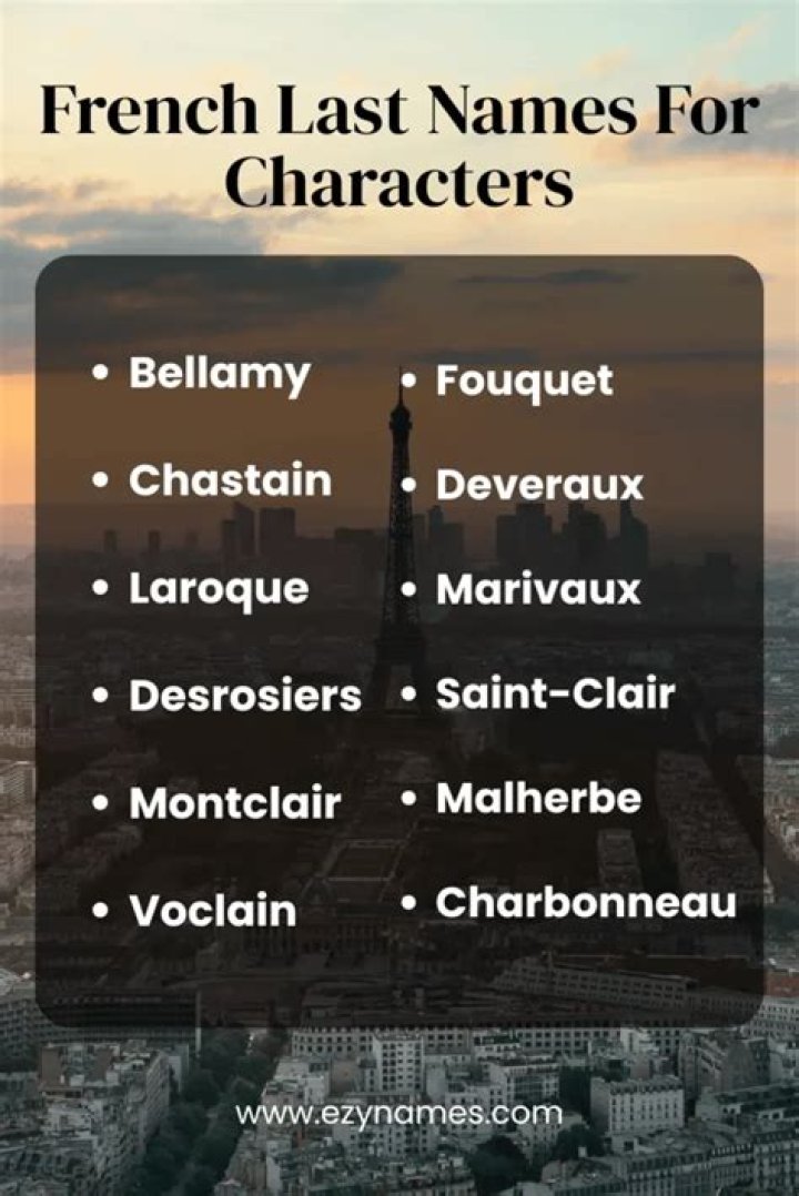 The Coolest French Last Names: A Comprehensive Guide