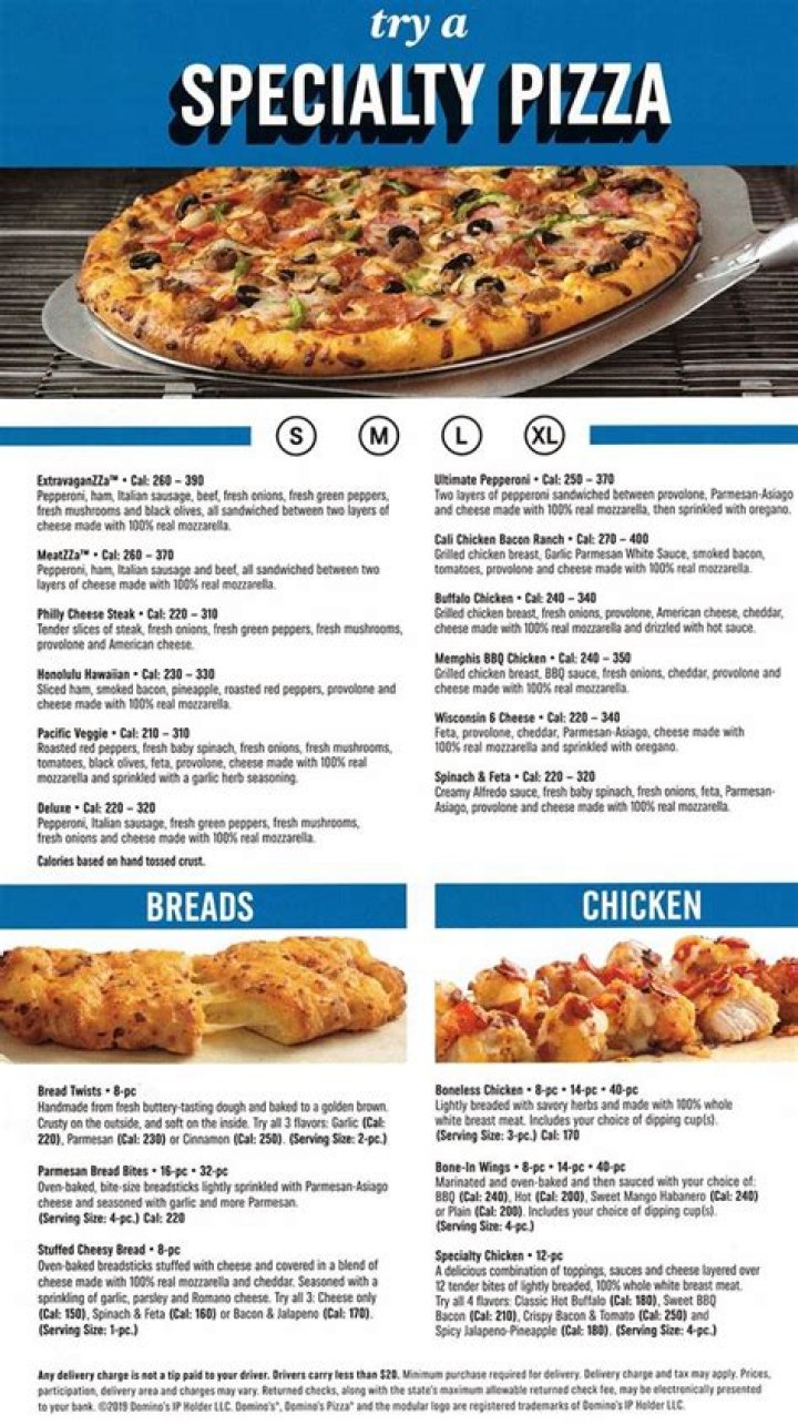 Exploring the Nutritional Landscape of Domino's Menu