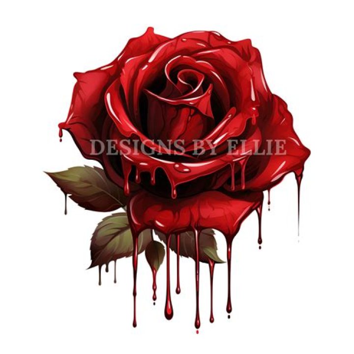 Dripping Rose Temporary Tattoo: A Trendy Expression of Art and Style