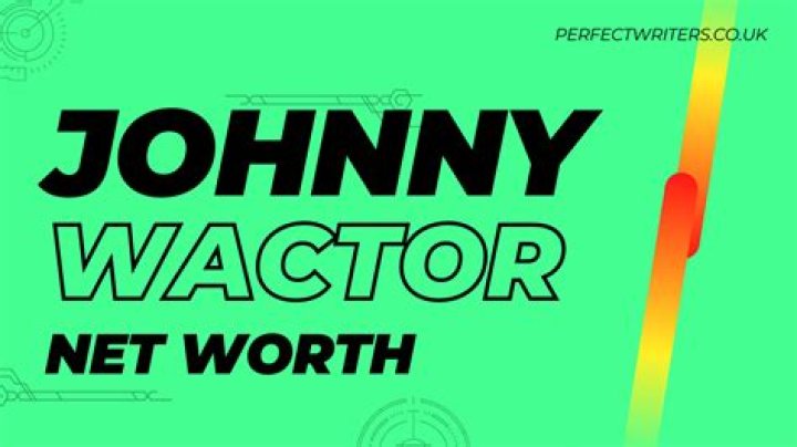 Johnny Wactor Net: A Comprehensive Overview of His Life and Career