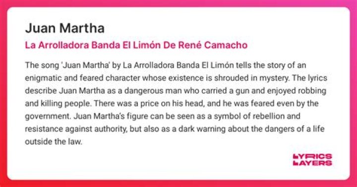 Exploring the Meaning of Juan Martha: English Lyrics Translation