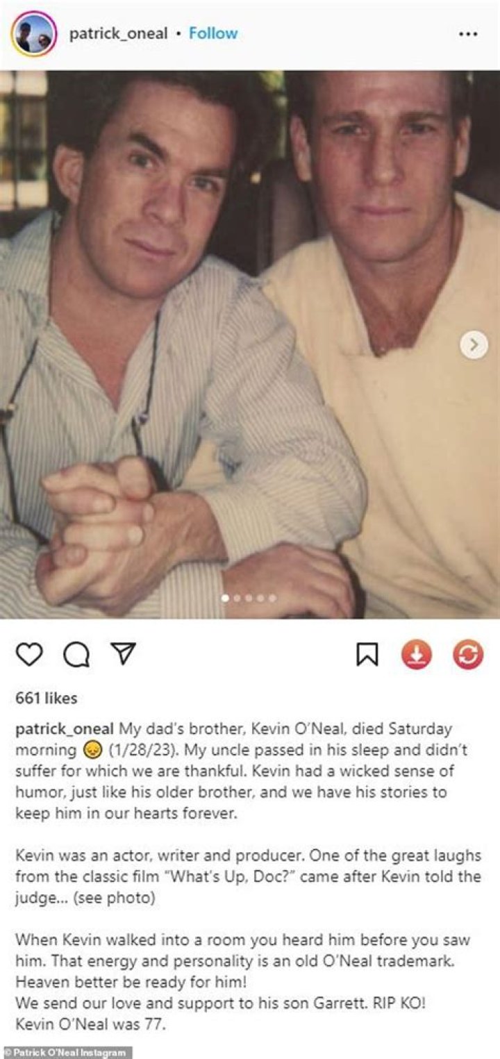 Revealed: The Tragic Reason Behind Kevin O'Neal's Untimely Passing