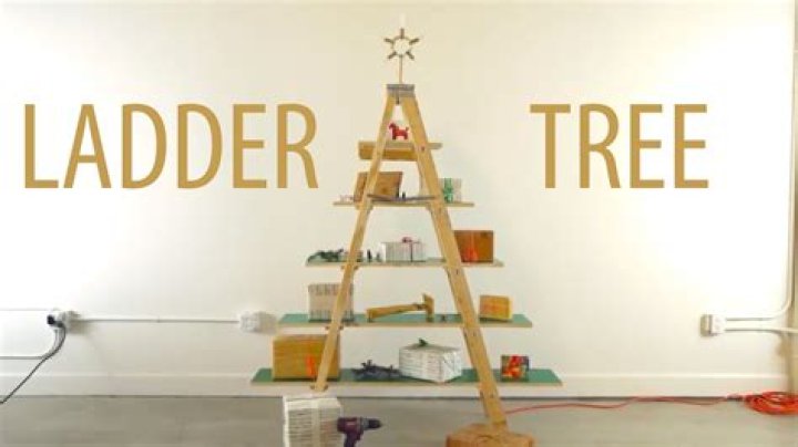 Ladder as a Christmas Tree: A Unique Twist on Holiday Decor