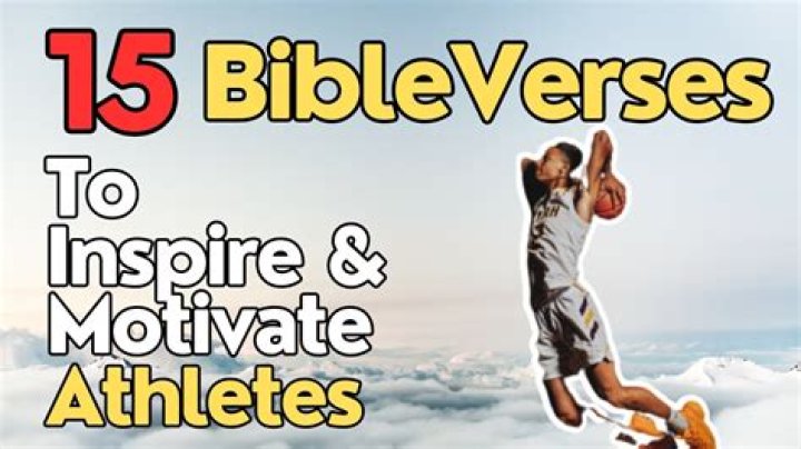 Motivational Verses from the Bible for Athletes