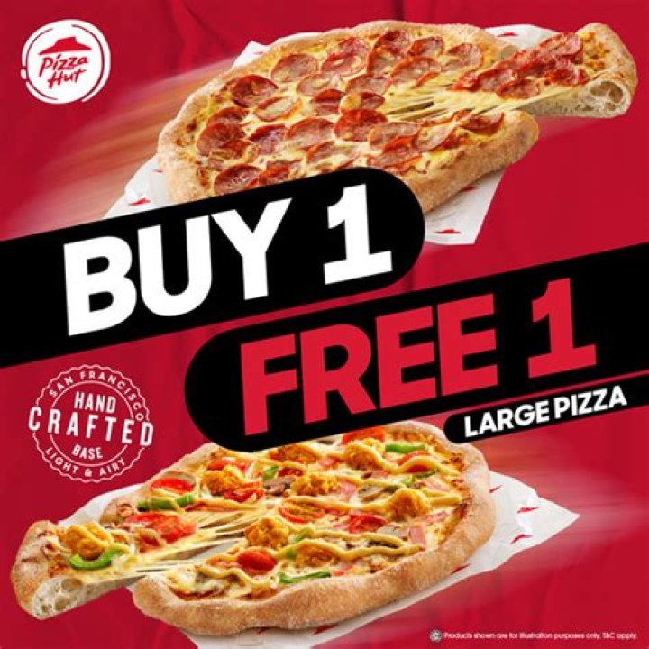 Discover the Best Deals at Pizza Hut: Buy 1 Get 1 Free Offer