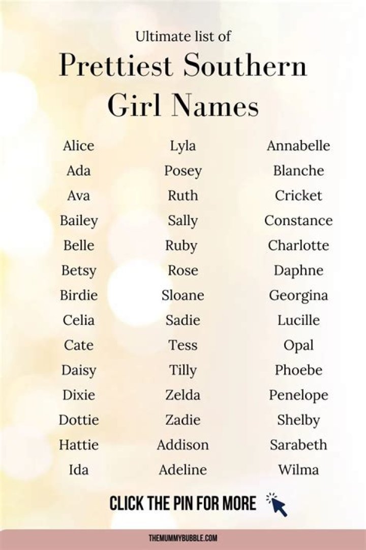 Charming and Timeless: A Comprehensive Guide to Southern Girls Names