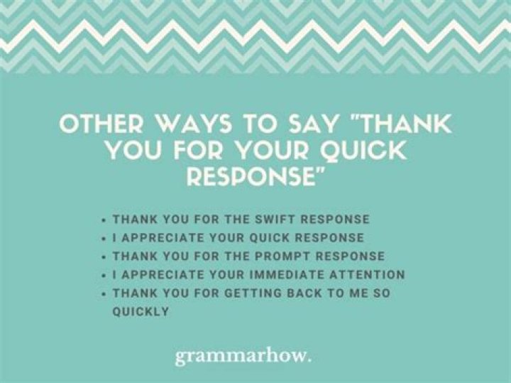 Thank You for the Quick Response: The Importance of Timely Communication