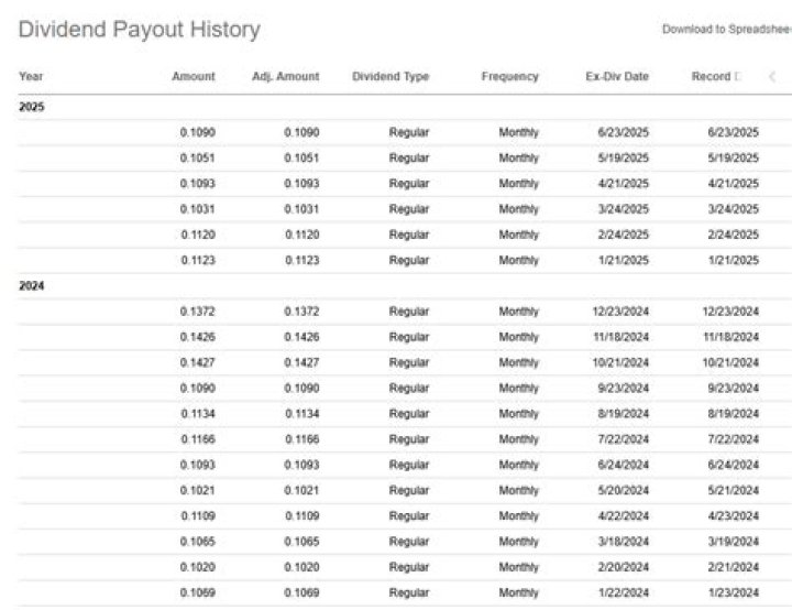 VRP Dividend History: Track Payments and Income Over Time