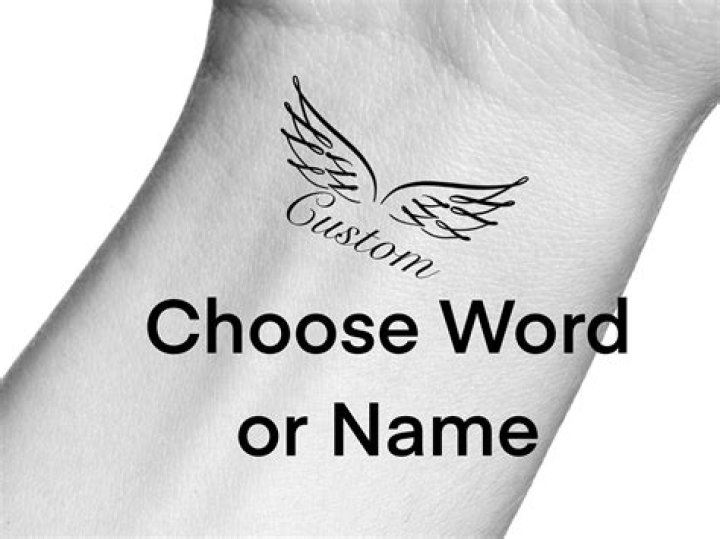Wings Tattoo with Name: A Symbol of Freedom and Identity