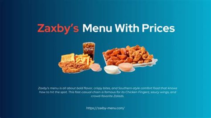 Zaxby's Menu with Prices: A Flavorful Journey